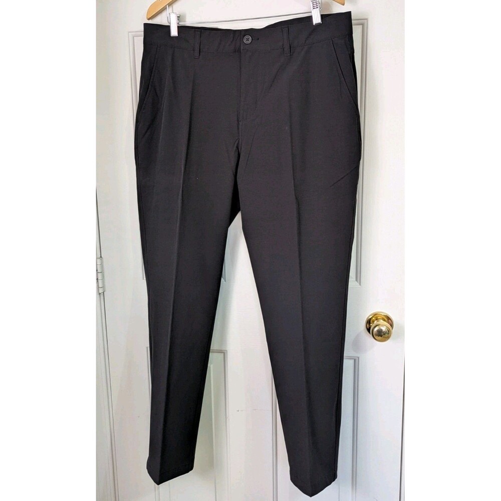 NWT 1764 Birdie Golf Pants Men’s 36x30 Black Logo Chino Lightweight Pockets